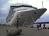 Cruise ship Costa Magica visiting the port