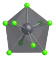 Coordination polyhedron of Pb2+