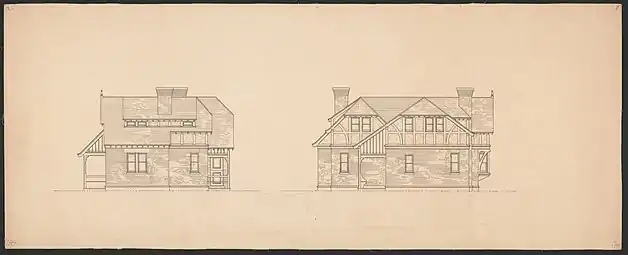 Architectural drawing, 1889
