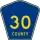 County Road 30 marker