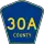 County Road 30A marker