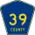 County Road 39 marker