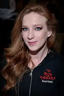 Courtney Cox, lead guitarist of The Iron Maidens, 2020