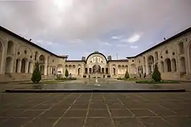 A view of the courtyard of the Tabātabāei House.