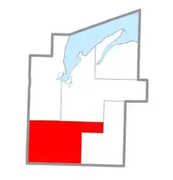 Location within Baraga County