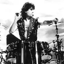 Powell in the 1980s as a member of Black Sabbath