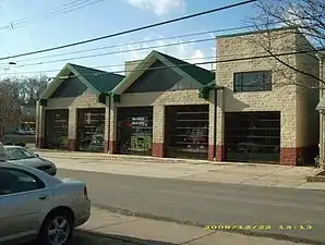 Crafton Volunteer Fire Hall, located at Noble and Bradford avenues