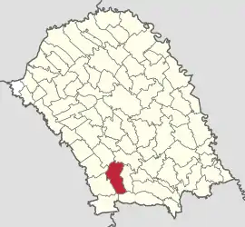 Location in Botoșani County