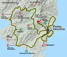 The route of the 2011 Critérium International