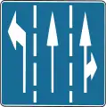 Use of lanes at an intersection