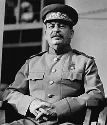 Photograph of Joseph Stalin seated
