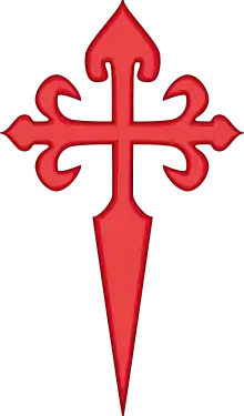 Cross of Saint James as used by the Order of Santiago