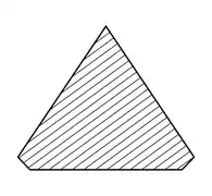Cross section of the pyramidion