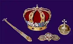 King Peter I's regalia, created in 1904