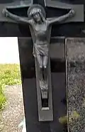 A crucifix on the cemetery in Markovo Polje