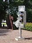 David Smith, Cubi XII, 1963; sculpture of stainless steel