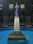 Courtyard, ornamental fountain