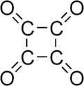 Skeletal formula of cyclobutanetetrone