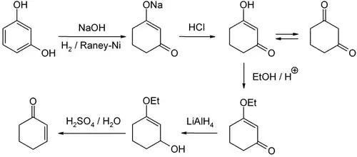Synthesis of 2-cyclohexen-1-on