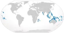 Grey reef shark geographic range