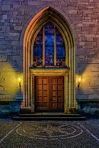 Wooden portal of the Church of St. Victor in Dülmen