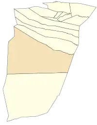 Location of El Menia commune within Ghardaïa Province