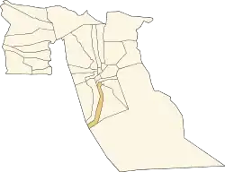 Location of Robbah commune within El Oued Province
