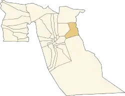 Location of Taleb Larbi commune within El Oued Province