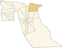 Location of Ben Guecha commune within El Oued Province