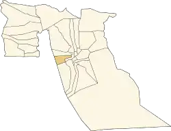 Location of Ourmes commune within El Oued Province