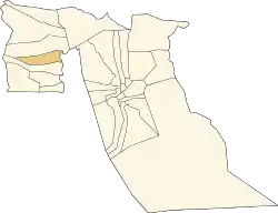 Location of Sidi Khellil commune within El Oued Province