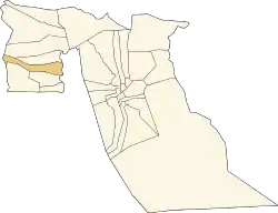 Location of Tendla Commune within El Oued Province
