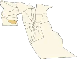Location of Djamaa commune within El Oued Province