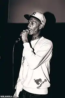 D Double E of Newham Generals performing live