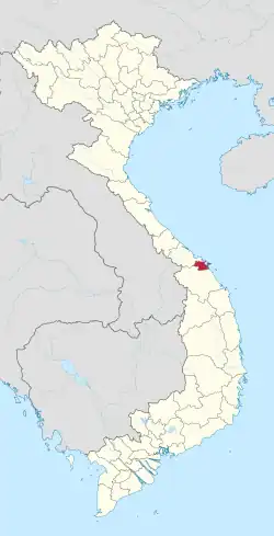 Location of Da Nang