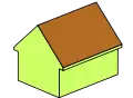Gable roof with eaves
