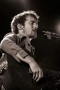 Damien Rice performing in Villa Arconati, Milan.