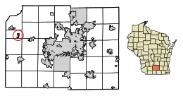 Location of Black Earth in Dane County, Wisconsin.