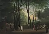 Seen in Parkinson's house: Jens Juel, The Dancing Glade at Sorgenfri, North of Copenhagen, 1800.
