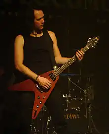 Sundin performing with Dark Tranquility