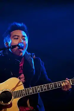 Choi performing live