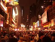 Image 14A crowd in Times Square awaits the countdown to the start of 2006. (from Culture of New York City)