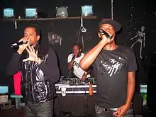 Dead Prez performing in Lansing, Michigan, in December 2009