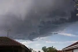 Supercell passing over St Albans.