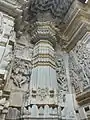 Decorative turret in relief art at Chennakeshava temple, Belur