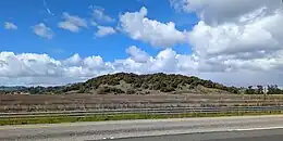 A photograph of an island.