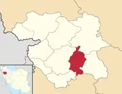 Location of Dehgolan County in Kurdistan province