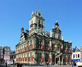 Northern Renaissance - City Hall (Delft) (Delft, The Netherlands), 1618-1620, by Hendrick de Keyser