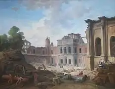 Démolition du Château-Vieux de Meudon, Hubert Robert, 1806. Getty Museum, Los Angeles (United States)