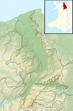 Llannerch Hall is located in Denbighshire